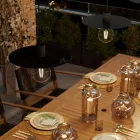 Modulair ELEGANT pendant lamp with 5 m fabric cable, Ellepì lampshade, ceiling rose and IP65 waterproof silicone lamp holder