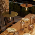 Modulair ELEGANT pendant lamp with 5 m fabric cable, Ellepì lampshade, ceiling rose and IP65 waterproof silicone lamp holder