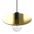 Modulair ELEGANT pendant lamp with 5 m fabric cable, Ellepì lampshade, ceiling rose and IP65 waterproof silicone lamp holder