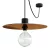 Modulair ELEGANT pendant lamp with 5 m fabric cable, Ellepì lampshade, ceiling rose and IP65 waterproof silicone lamp holder