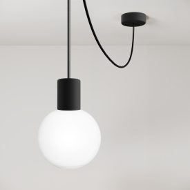   Modular IP65 outdoor pendant lamp with unbreakable Unbreak-a-Ball shades