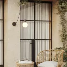 Modular IP65 outdoor pendant lamp with unbreakable Unbreak-a-Ball shades