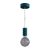 Modulair ELEGANT Outdoor pendant lamp with 1.5 m textile cable, silicone ceiling rose and IP65 waterproof lamp holder