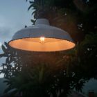 Modular outdoor pendant lamp for lampshades, with 5 m cable, decoupler, silicone ceiling rose and IP65 lamp holder