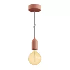 Modular PASTEL outdoor pendant lamp with 1.5 m cable, colored silicone ceiling rose and IP65 waterproof lamp holder
