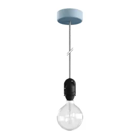   Modular outdoor pendant lamp for lampshades, with 1.5 m cable, silicone ceiling rose and IP65 waterproof lamp holder