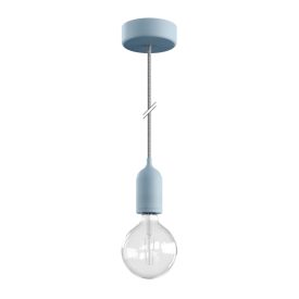   Modular PASTEL outdoor pendant lamp with 1.5 m cable, colored silicone ceiling rose and IP65 waterproof lamp holder