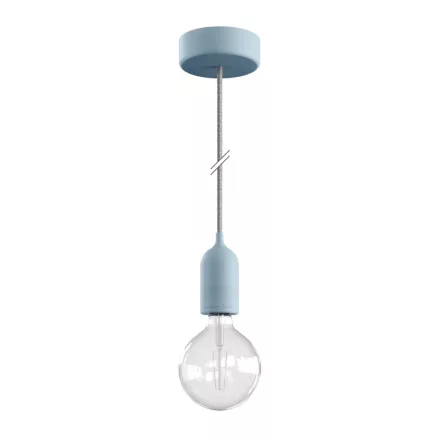 Modular PASTEL outdoor pendant lamp with 1.5 m cable, colored silicone ceiling rose and IP65 waterproof lamp holder