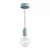 Modular PASTEL outdoor pendant lamp with 1.5 m cable, colored silicone ceiling rose and IP65 waterproof lamp holder