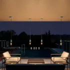 Modular PASTEL outdoor pendant lamp with 1.5 m cable, colored silicone ceiling rose and IP65 waterproof lamp holder