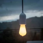 Modular PASTEL outdoor pendant lamp with 1.5 m cable, colored silicone ceiling rose and IP65 waterproof lamp holder