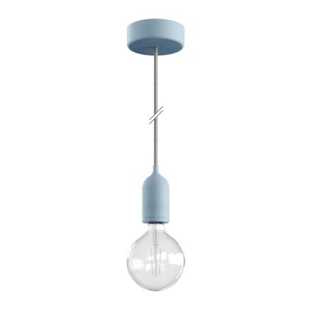 Modular PASTEL outdoor pendant lamp with 1.5 m cable, colored silicone ceiling rose and IP65 waterproof lamp holder