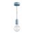 Modular PASTEL outdoor pendant lamp with 1.5 m cable, colored silicone ceiling rose and IP65 waterproof lamp holder