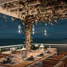 Modular PASTEL outdoor pendant lamp with 5-meter textile cable, decentralizer, ceiling rosette and lamp holder IP65 waterproof