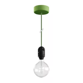   Modular outdoor pendant lamp for lampshades, with 1.5 m cable, silicone ceiling rose and IP65 waterproof lamp holder