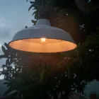 Modular outdoor pendant lamp for lampshades, with 1.5 m cable, silicone ceiling rose and IP65 waterproof lamp holder