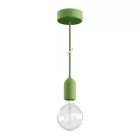 Modular PASTEL outdoor pendant lamp with 1.5 m cable, colored silicone ceiling rose and IP65 waterproof lamp holder
