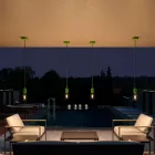 Modular PASTEL outdoor pendant lamp with 1.5 m cable, colored silicone ceiling rose and IP65 waterproof lamp holder