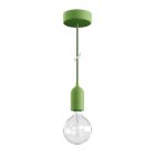 Modular PASTEL outdoor pendant lamp with 1.5 m cable, colored silicone ceiling rose and IP65 waterproof lamp holder