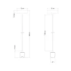 Esse14 pendant lamp with S14d socket