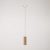 Track-mounted pendant lamp with textile cable and Tub-E14 socket