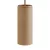 Suspended lamp with textile cord and Tub-E14 wooden shade - Made in Italy