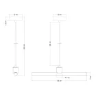 Esse14 pendant lamp with S14d socket