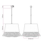 Track light with Honolulu raffia shade