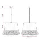 Track light with Honolulu raffia shade