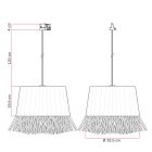 Track light with Honolulu raffia shade