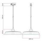 Track light with raffia shade Moorea