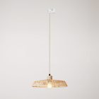 Track light with raffia shade Moorea