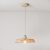 Suspended lamp with raffia lampshade Moorea