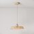 Suspended lamp with raffia lampshade Moorea