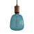  Pendant lamp with textile cable and leather details - Made in Italy - With bulb included