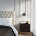  Pendant lamp with textile cable and leather details - Made in Italy - With bulb included