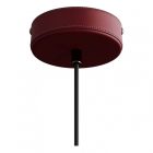  Pendant lamp with textile cable and leather details - Made in Italy - With bulb included