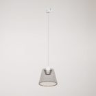 Rail suspension with smoky tapered Ghost bulb