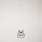 Rail suspension with smoky tapered Ghost bulb