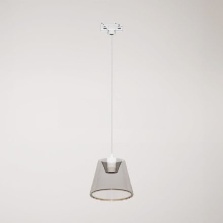 Rail suspension with smoky tapered Ghost bulb