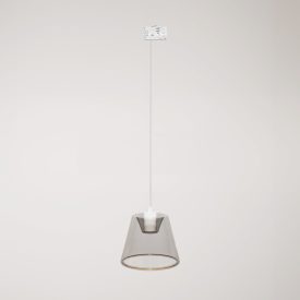 Rail suspension with smoky tapered Ghost bulb