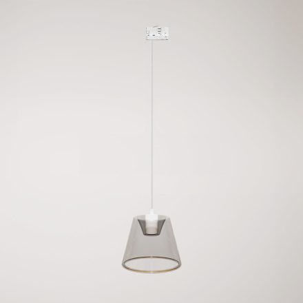 Rail suspension with smoky tapered Ghost bulb