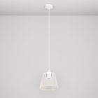 Suspended lamp with transparent, cone-shaped Ghost bulb