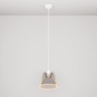 Suspended lamp with smoky, cone-shaped Ghost bulb