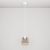 Suspended lamp with smoky, cone-shaped Ghost bulb