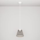 Suspended lamp with smoky, cone-shaped Ghost bulb