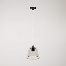 Rail suspension with smoky tapered Ghost bulb