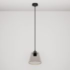 Suspended lamp with smoky, cone-shaped Ghost bulb