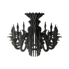 Suspended lamp with classic SHHANDELIER shade, made of sound-absorbing material