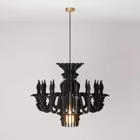   Suspended lamp with classic SHHANDELIER shade, made of sound-absorbing material